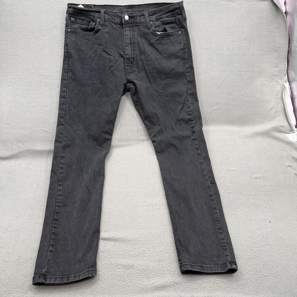 Levis 510 Jeans Mens 38x31 (Fits 36/29) Black Slim Skinny Fit Stretch Casual.